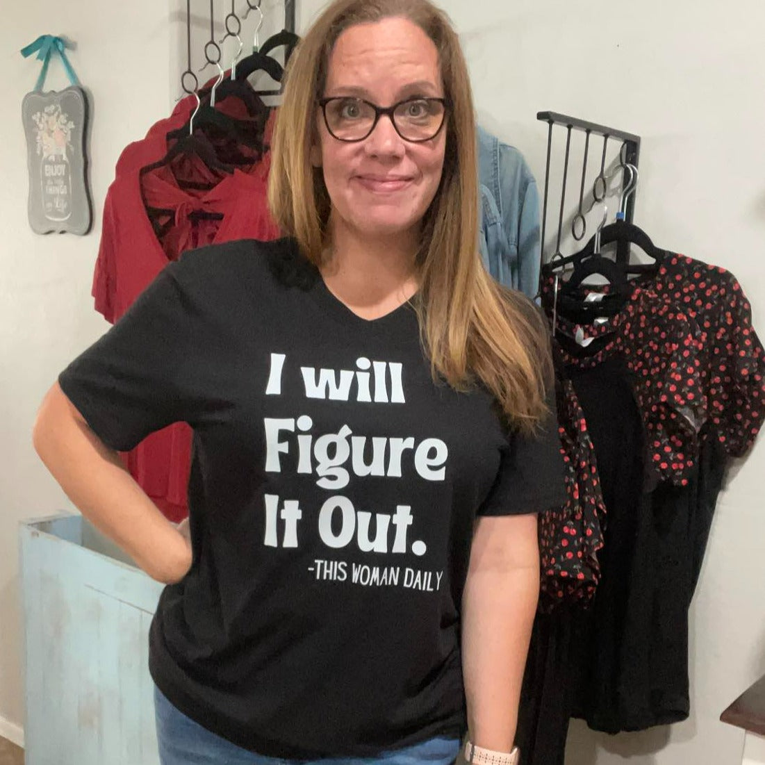 "I Will Figure It Out" Empowering Graphic Tee