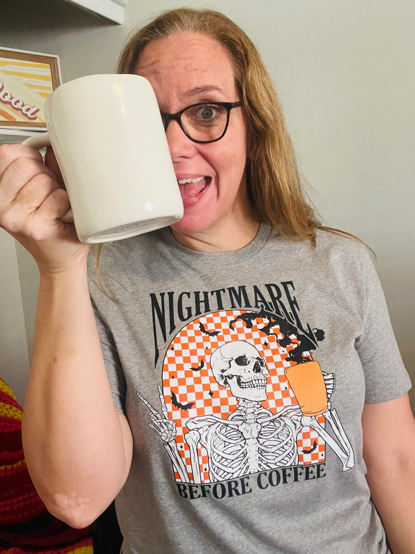 Nightmare Before Coffee Halloween Graphic Tee