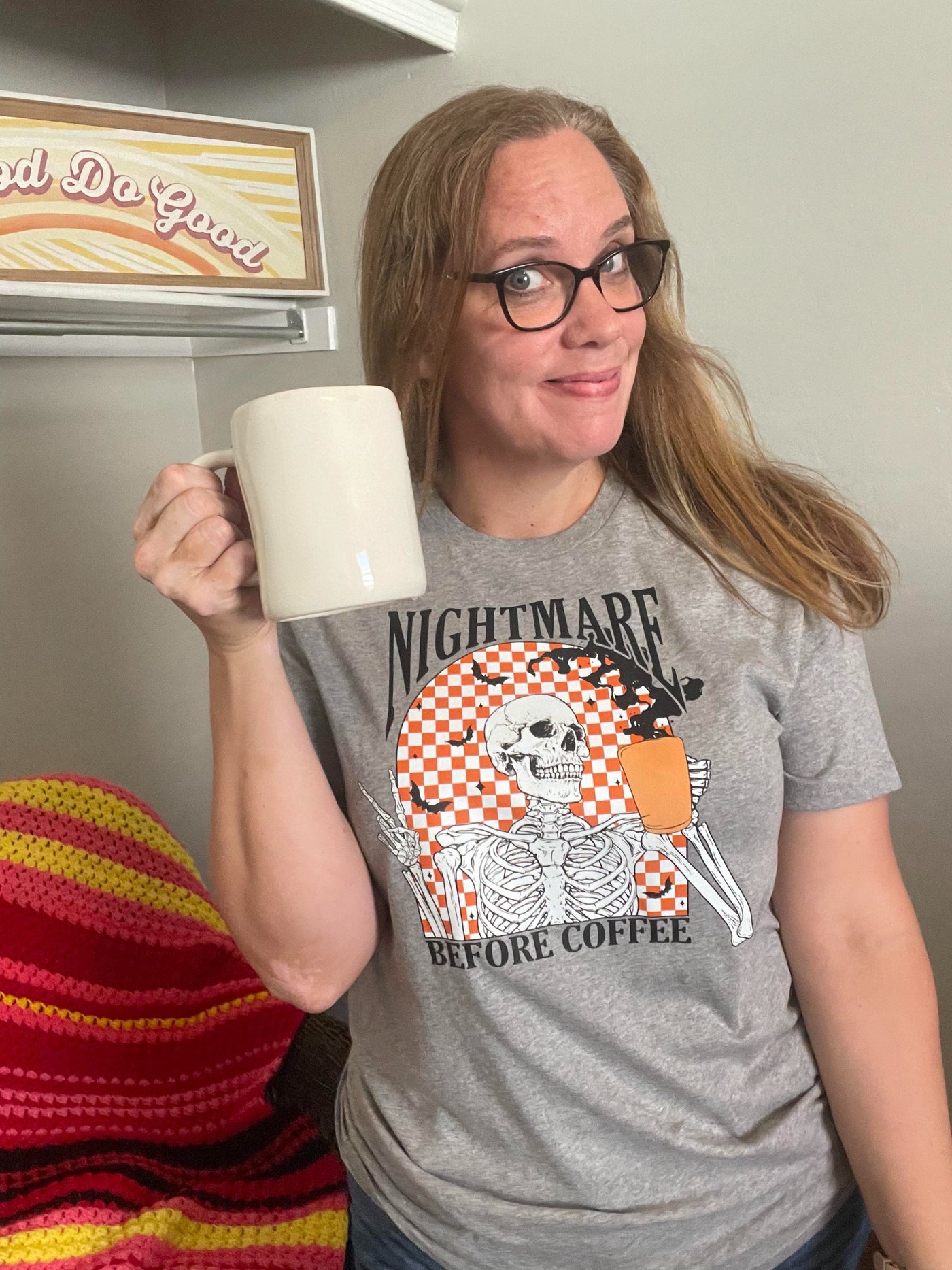 Nightmare Before Coffee Halloween Graphic Tee