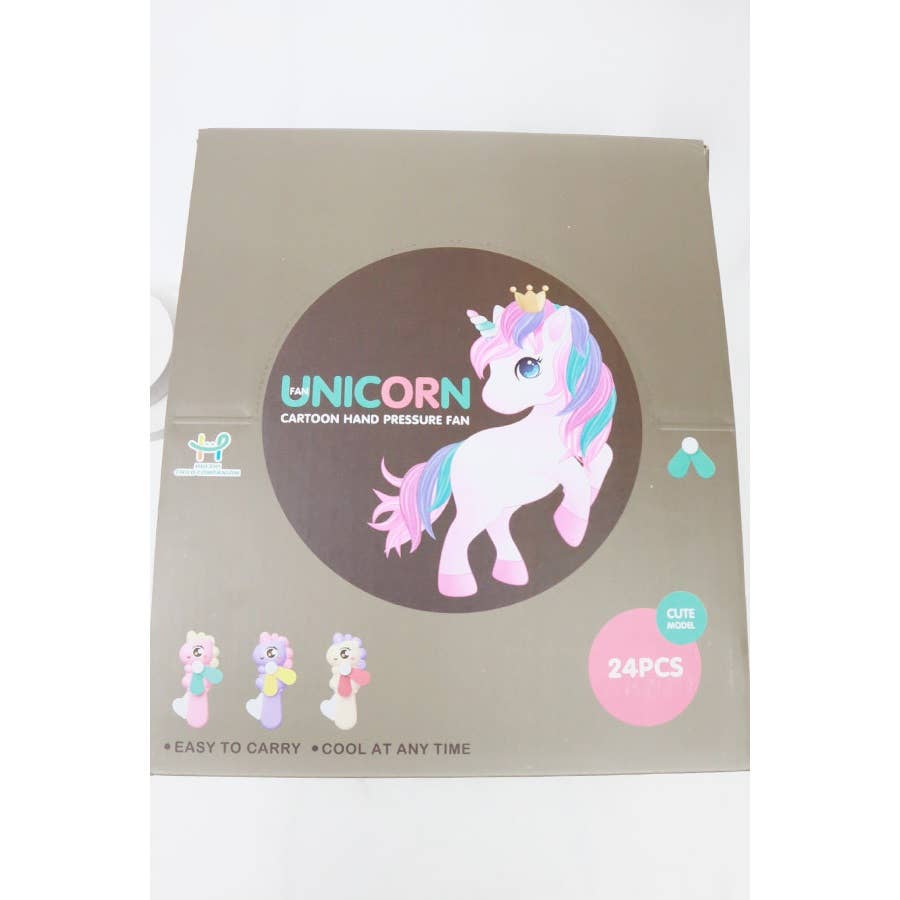 Unicorn Hand Pressure Fan: MIX COLOR / ONE