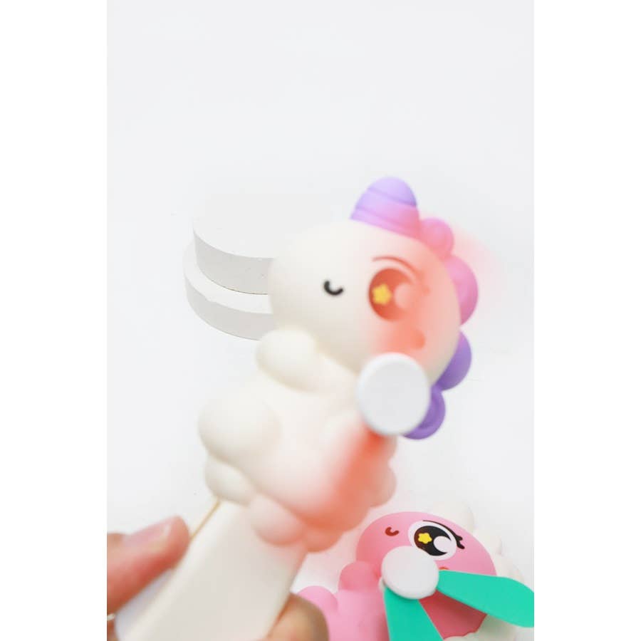 Unicorn Hand Pressure Fan: MIX COLOR / ONE