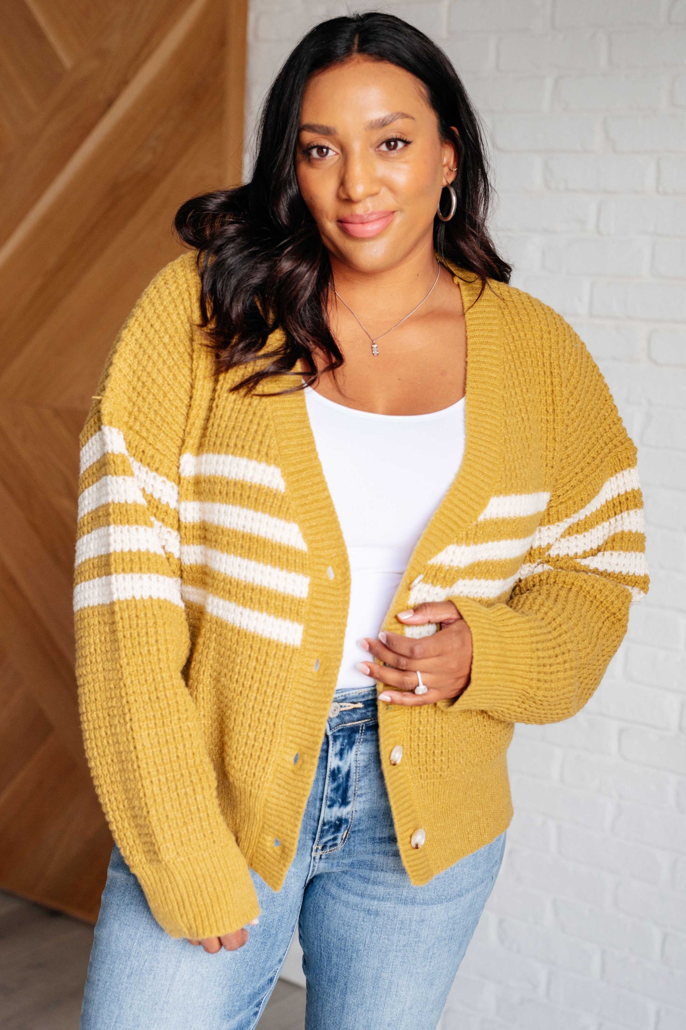 On Top of the World Striped Cardigan