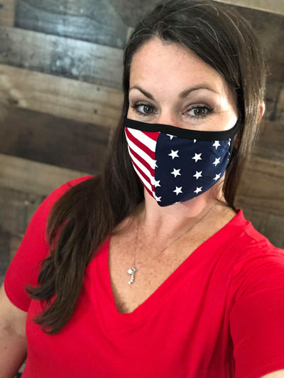 USA Flag Stars and Stripes Face Mask
