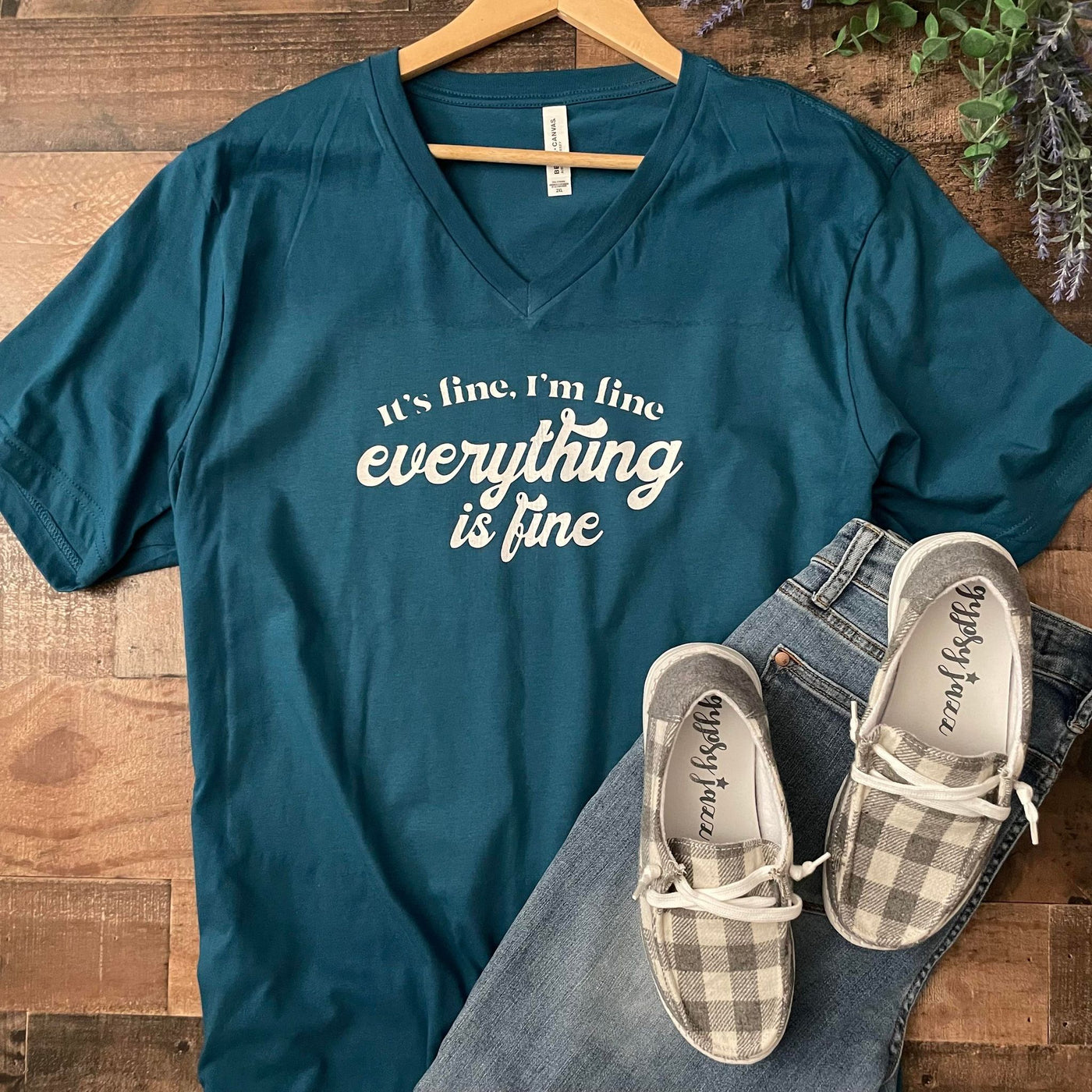 It's Fine, I'm Fine everything is Fine Graphic Tee Shirt