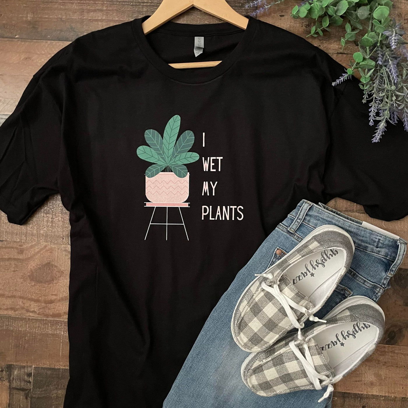 I Wet My Plants Graphic Tee Shirt