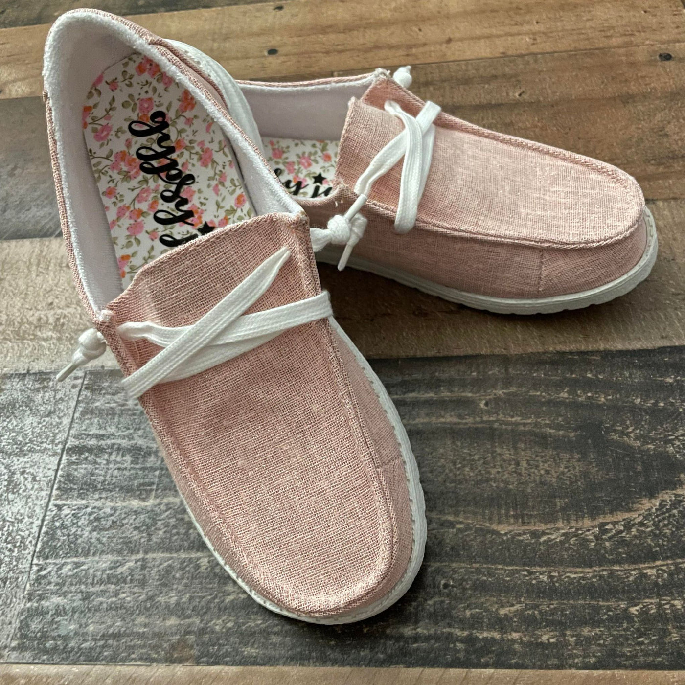 Pink Shine Gypsy Jazz Slip On Sneakers