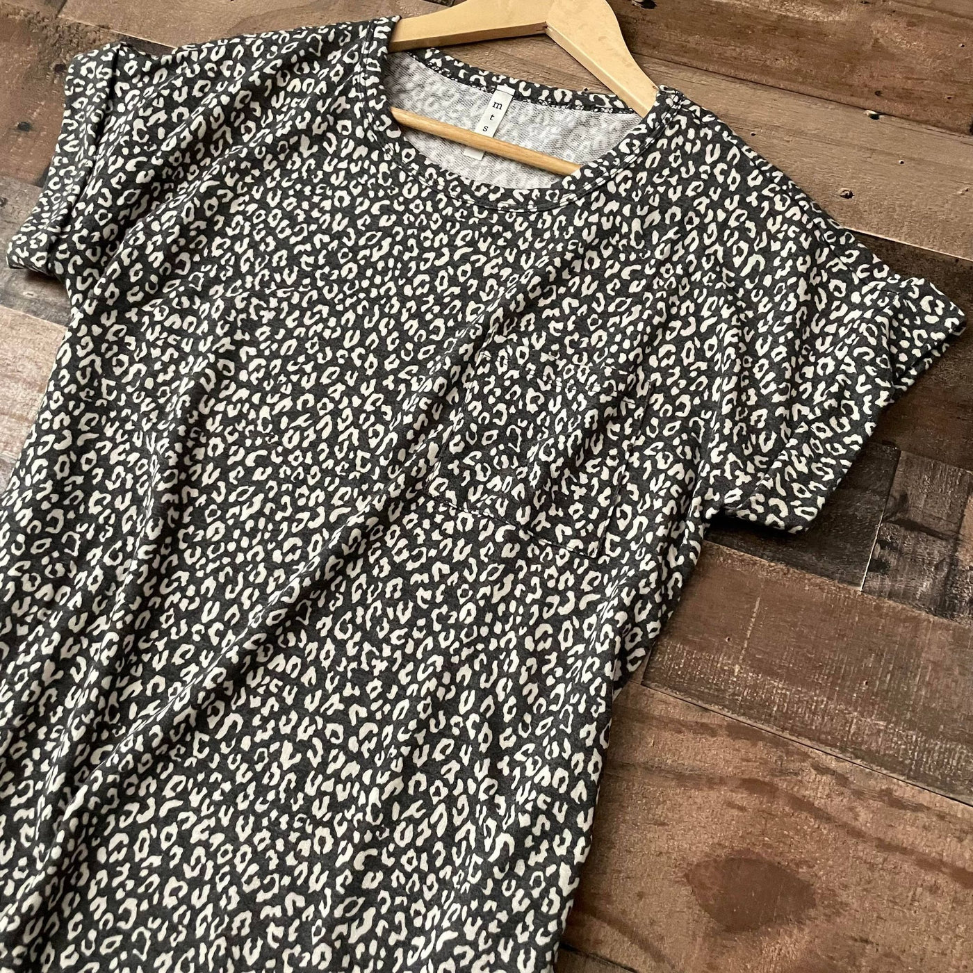 Afternoon Out Animal Print Tee Tunic Dress