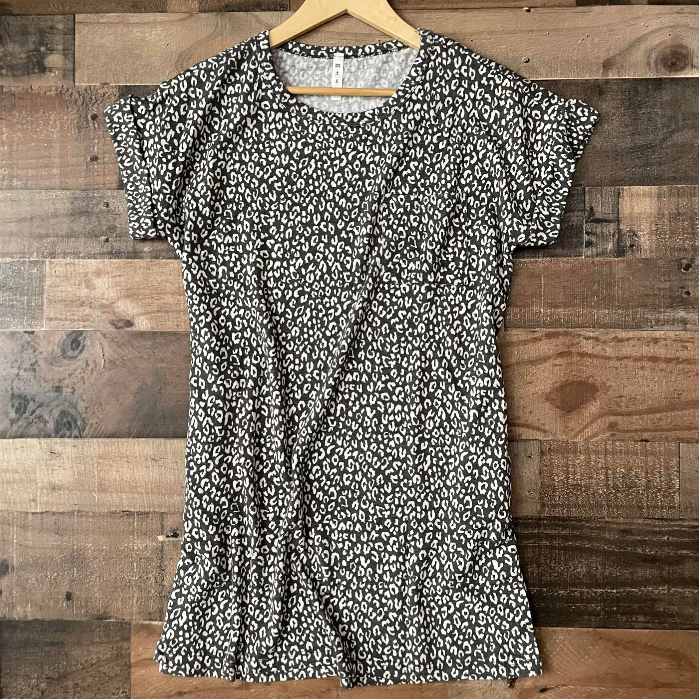 Afternoon Out Animal Print Tee Tunic Dress
