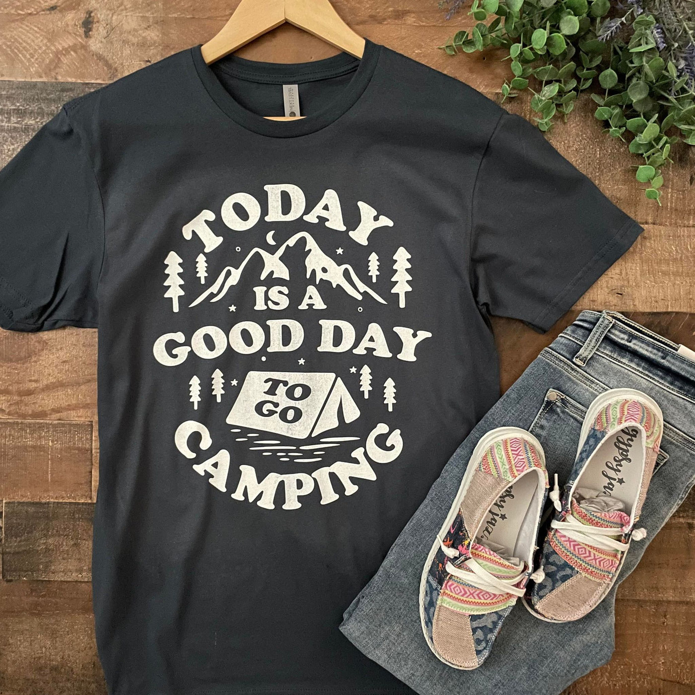 Today Is A Good Day To Go Camping Graphic Tee Shirt