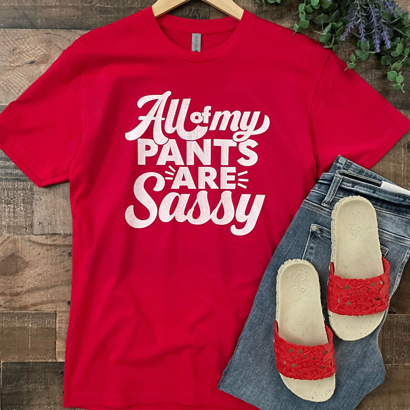 All My Pants are Sassy Pants Graphic Tee Shirt