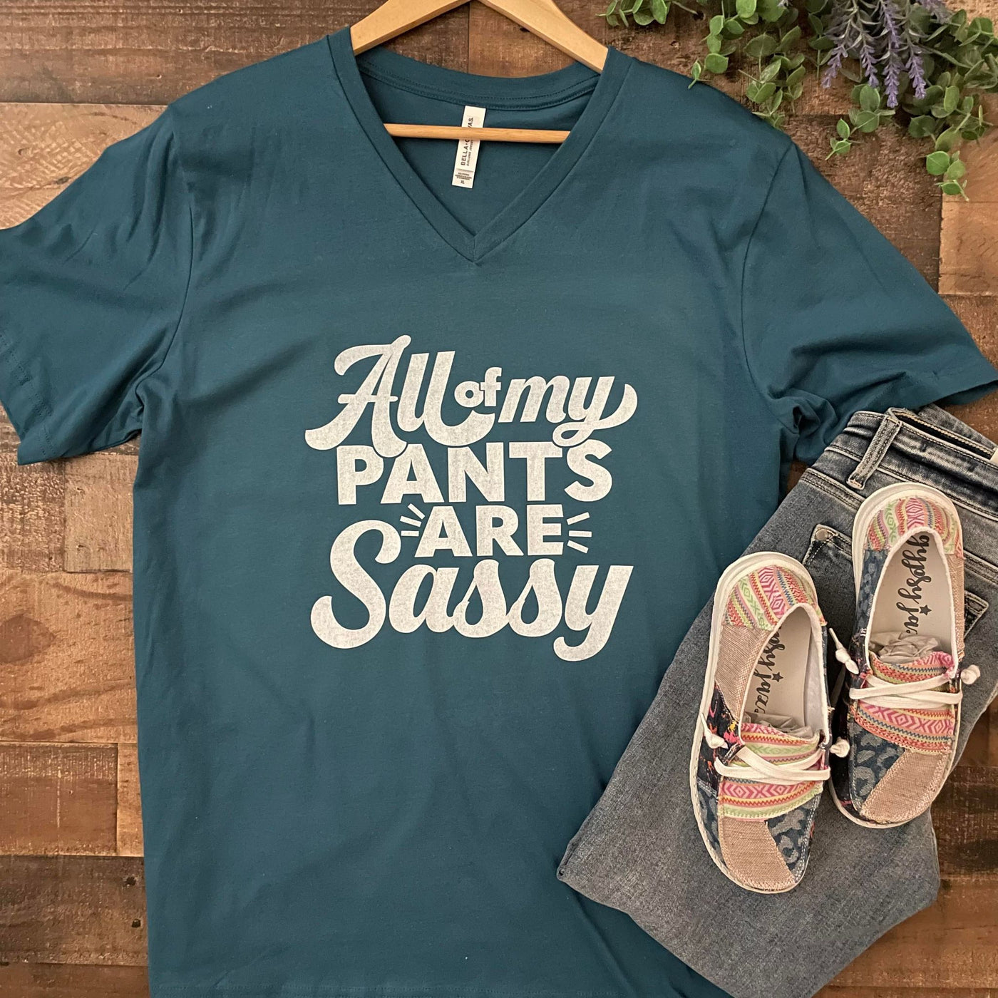 All My Pants are Sassy Pants Graphic Tee Shirt