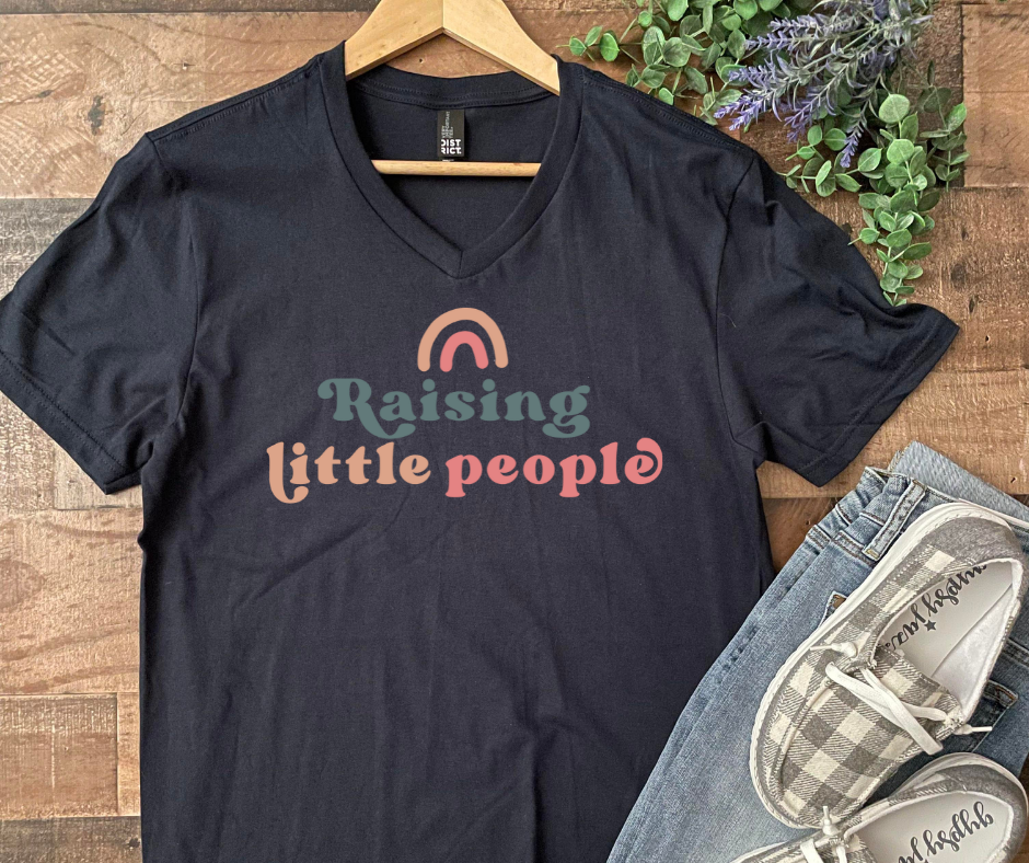 Raising Little People Graphic Tee Shirt