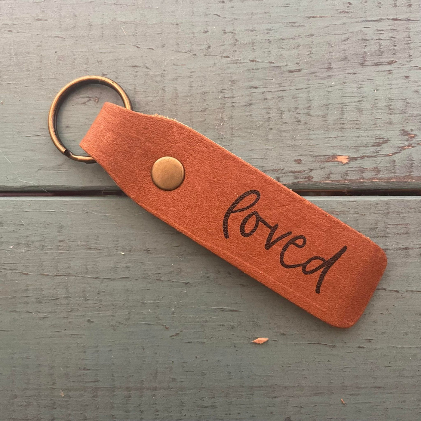Loved Leather Key Chain