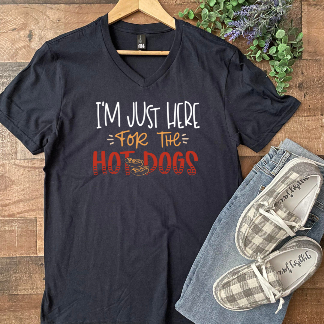I'm Just Here For The Hot Dogs Graphic Tee