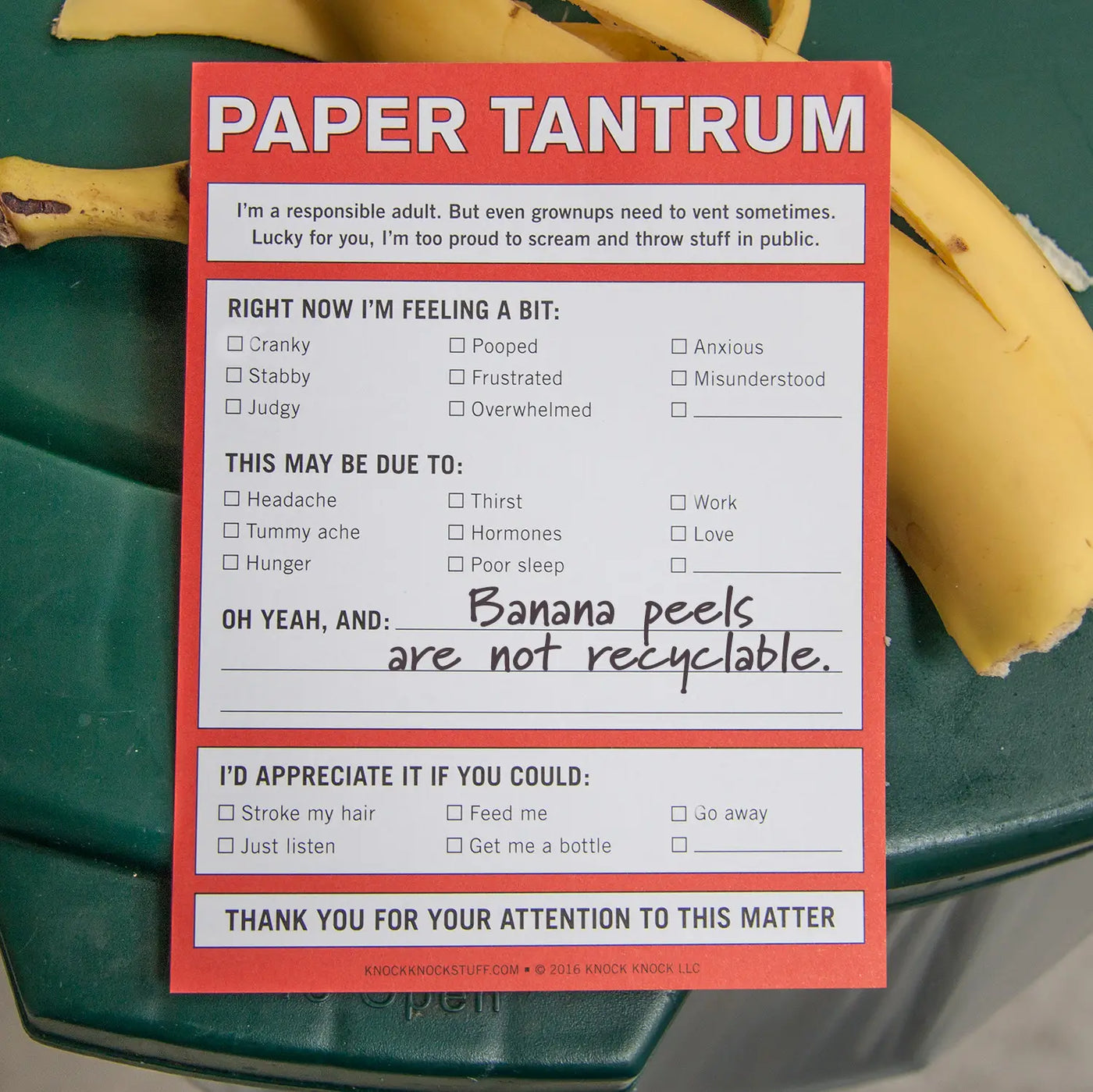 Paper Tantrum Sticky Notepad