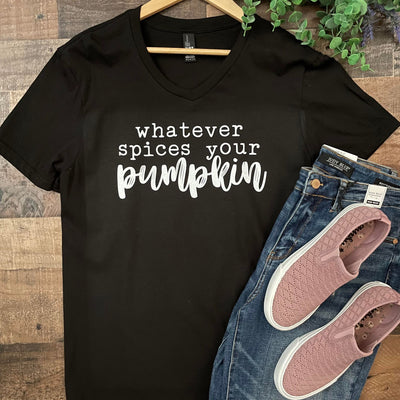 Whatever Spices Your Pumpkin Graphic Tee Shirt