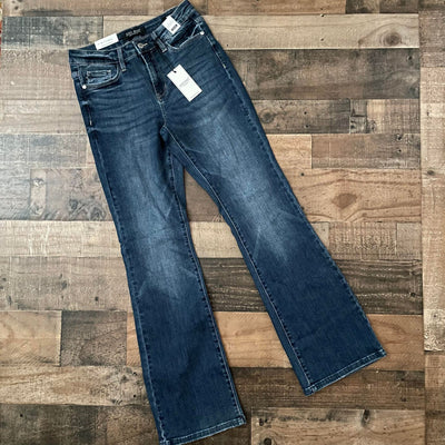 Judy Blue Mid-Rise Classic Non Distressed Bootcut Jeans