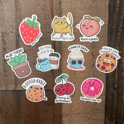 Nifty Apple One Of a Kind Water bottle Sticker Packs