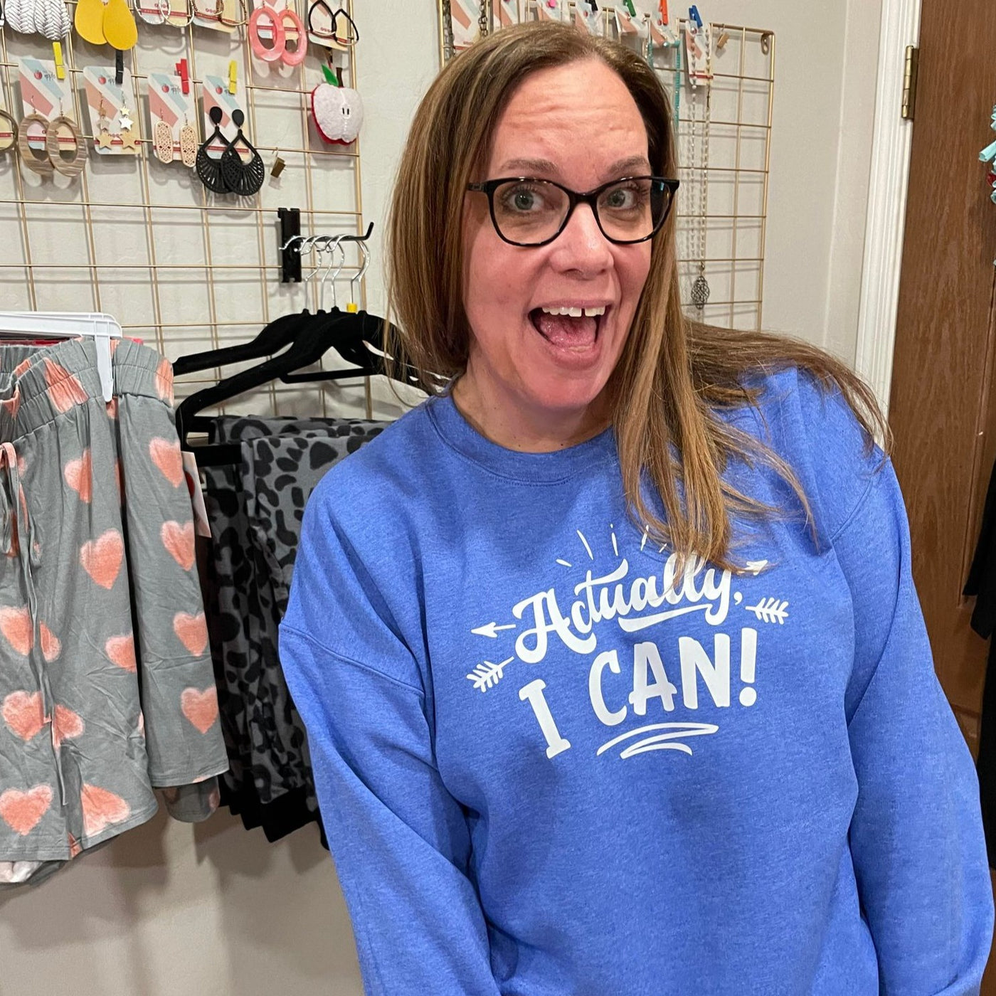 Actually I Can Graphic Tee and Sweatshirt